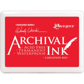 Archival Ink Pad Carnation Red #3