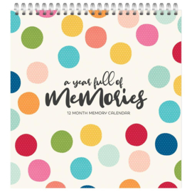 12-Month Memory Calendar Color Vibe