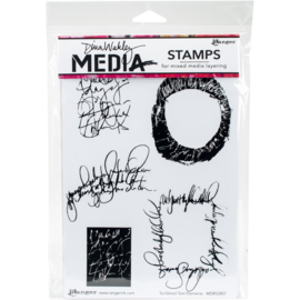 Cling Stamps Scribbled Text Elements
