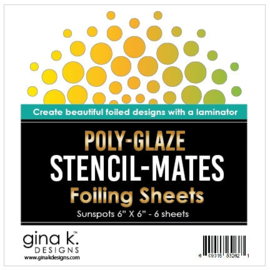 Sun Spots Poly-Glaze Foiling Sheets Stencil Mates