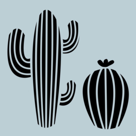 Duo Clear Stamps & Stencil Cactus