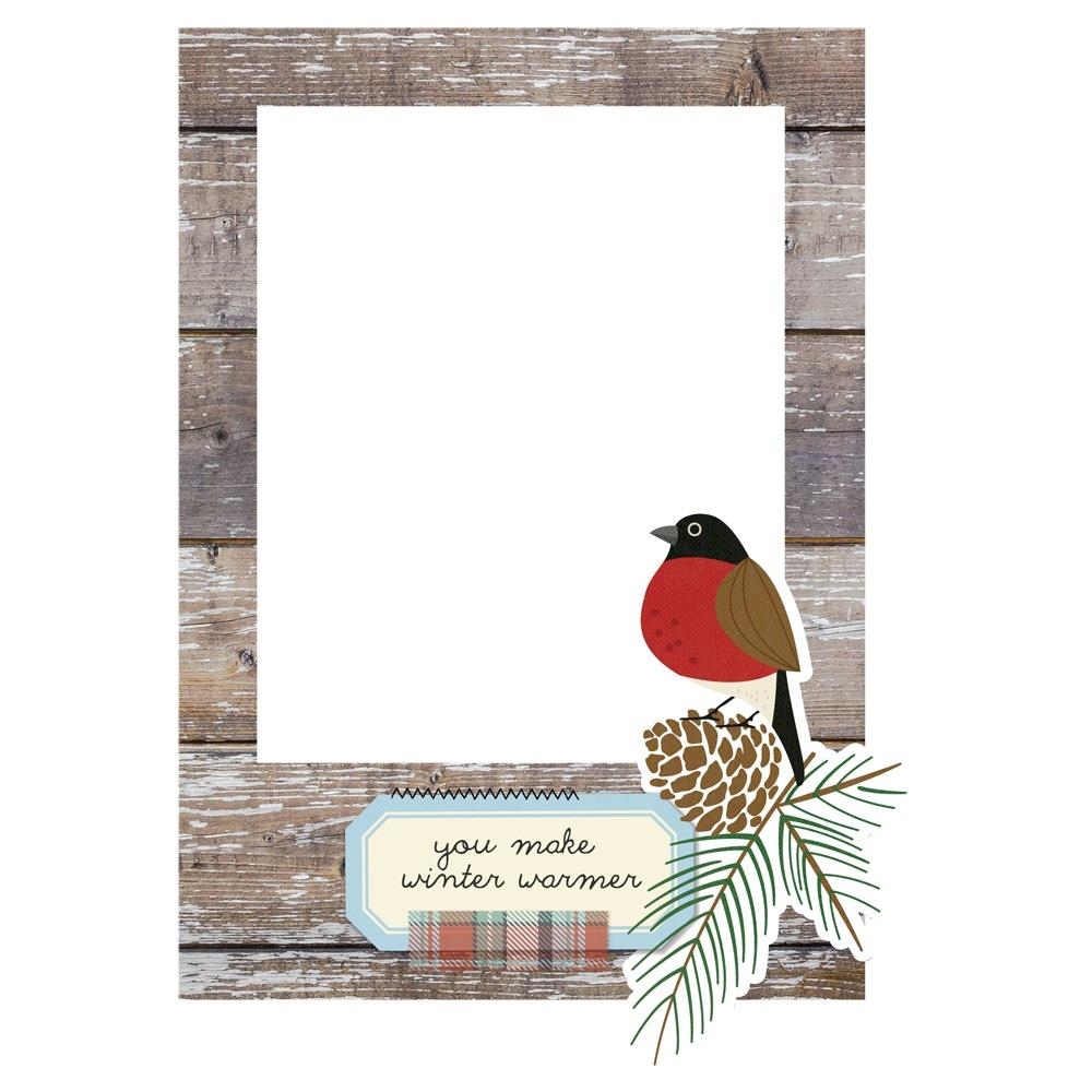 Flannel Season Chipboard Frames