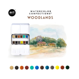 Watercolor Confections Pans Woodlands