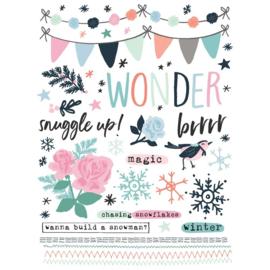 Winter Wonder Rub-Ons 6"X8"