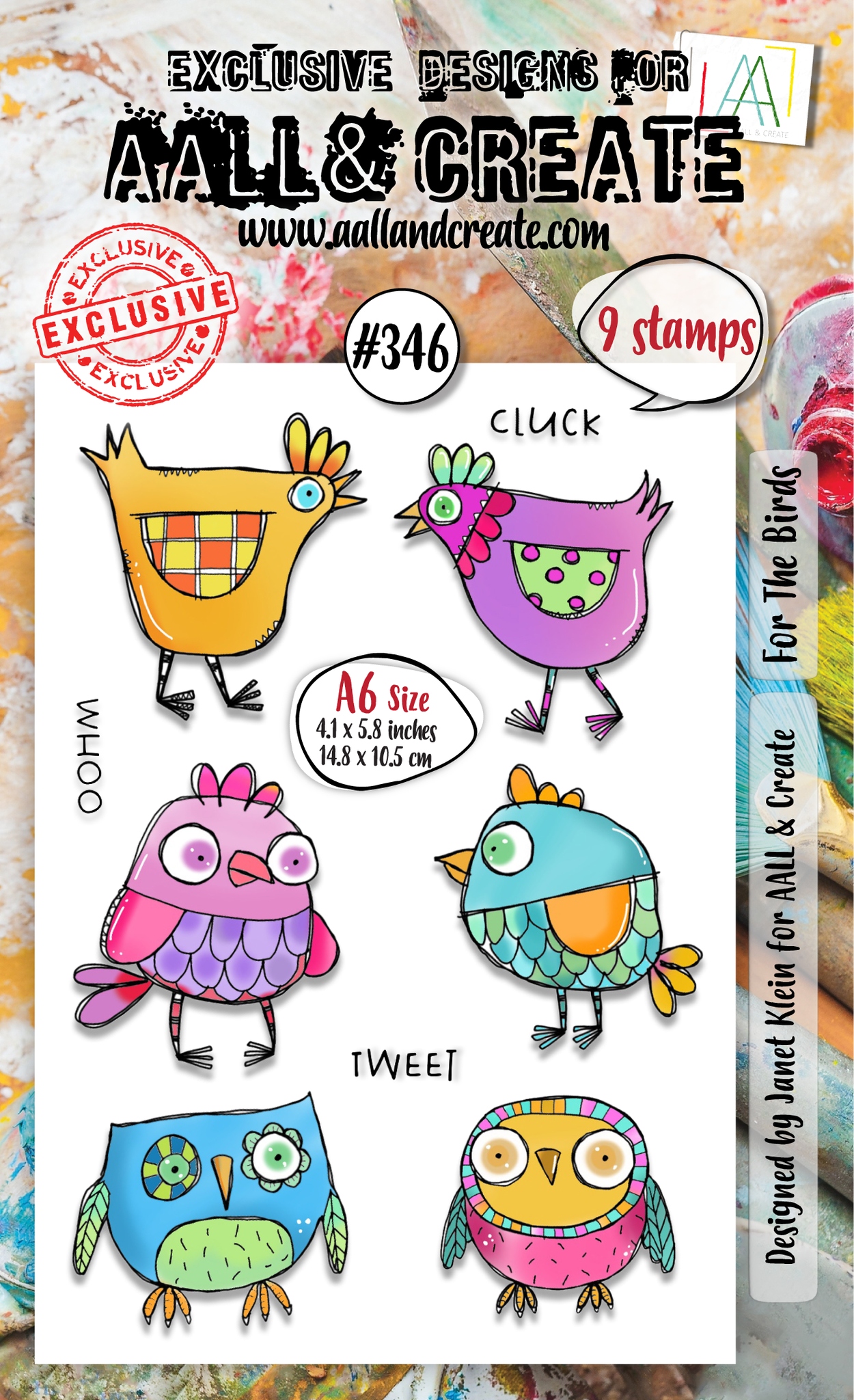 #0346 For The Birds A6 Clear Stamp Set