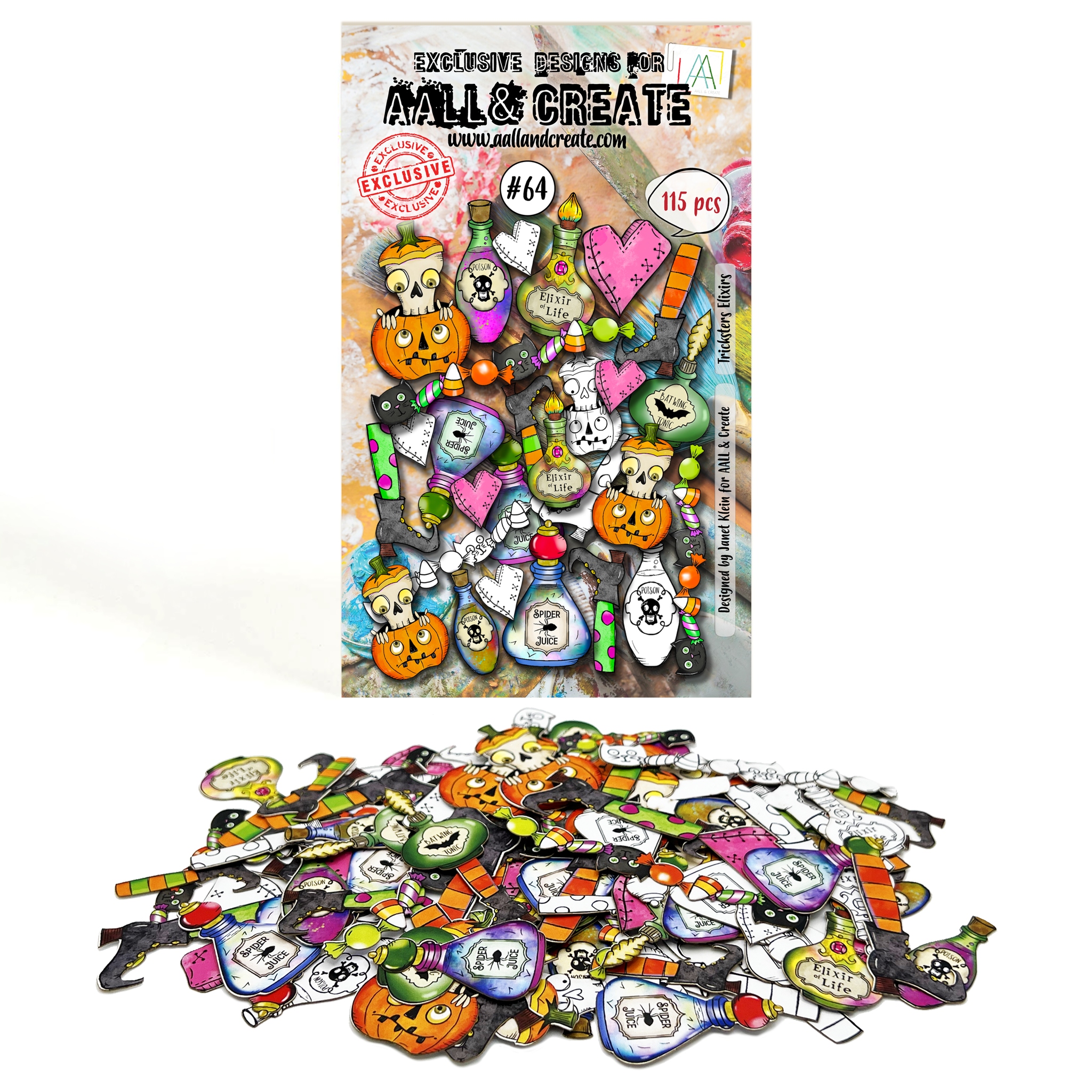 #064 Tricksters Elixirs Ephemera Die Cuts