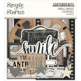Simple Vintage Essentials Bits & Pieces Die-Cuts Captured