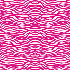 Patterned single-sided d.pink zebra