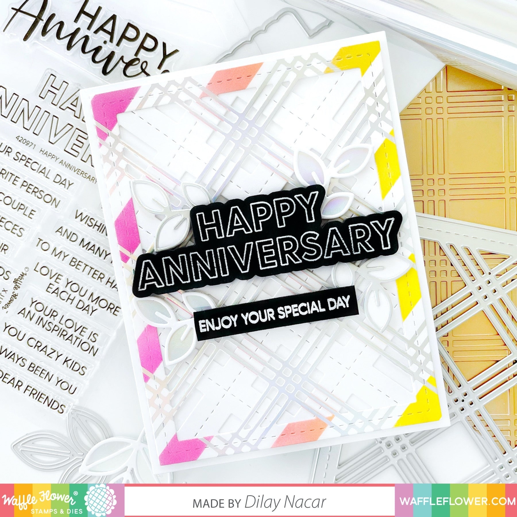 Triple Line Diamond Foil Plate
