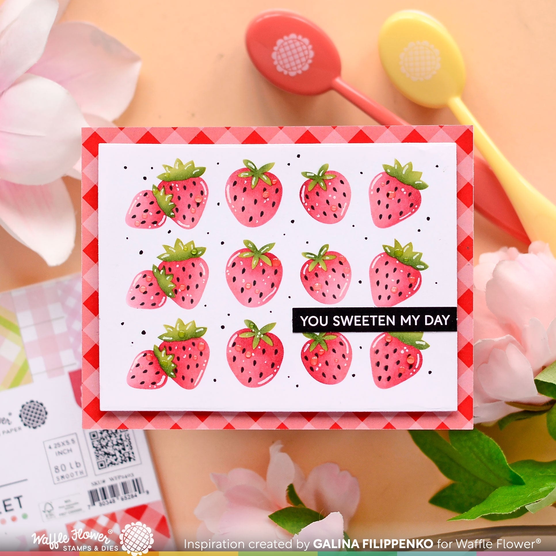 Multiple Strawberries Die-n-stencil