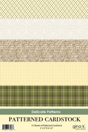 Delicate Patterns Cardstock Pack