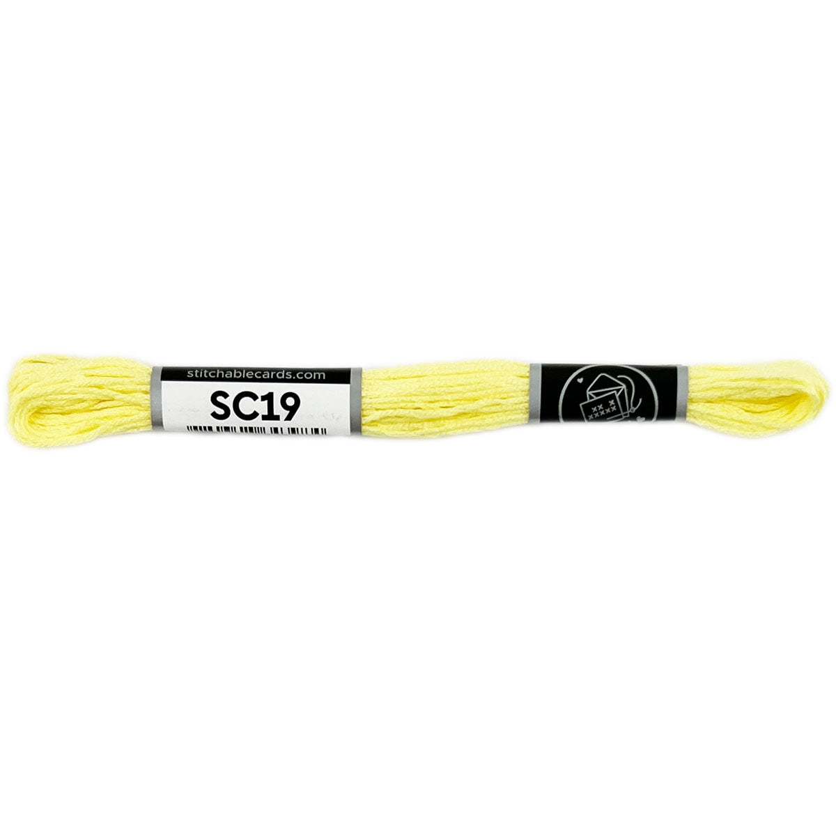 SC19 Embroidery Floss - Light Lemon Yellow 5/pk