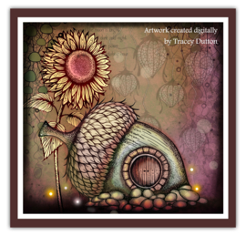 LAV981 Acorn Abode Stamp