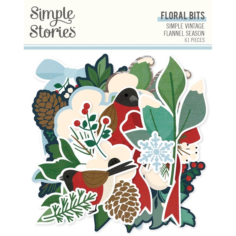 Flannel Season Bits & Pieces Die-Cuts Floral
