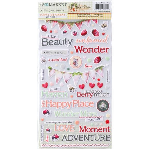 Nature's Haven Puffy Stickers