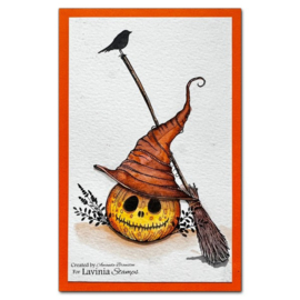 LAV821 Playful Pumpkin Stamp