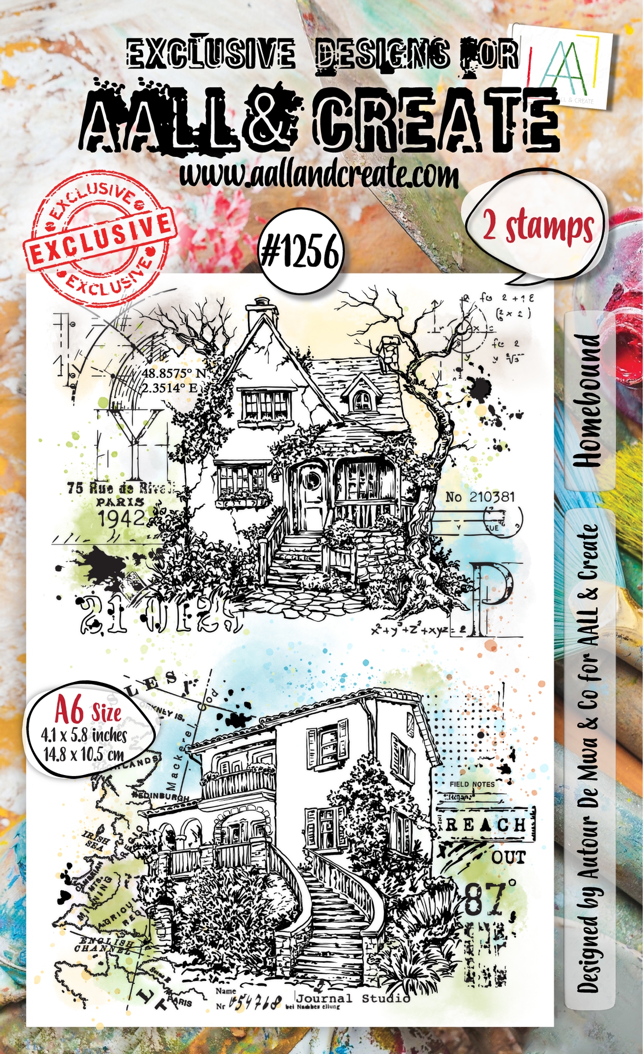 #1256 Homebound A6 Stamp Set