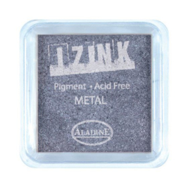 Inkpad Izink Pigment Metal Silver Blue Small