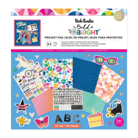 Bold And Bright Project Pad 12"X12" 24 sheets