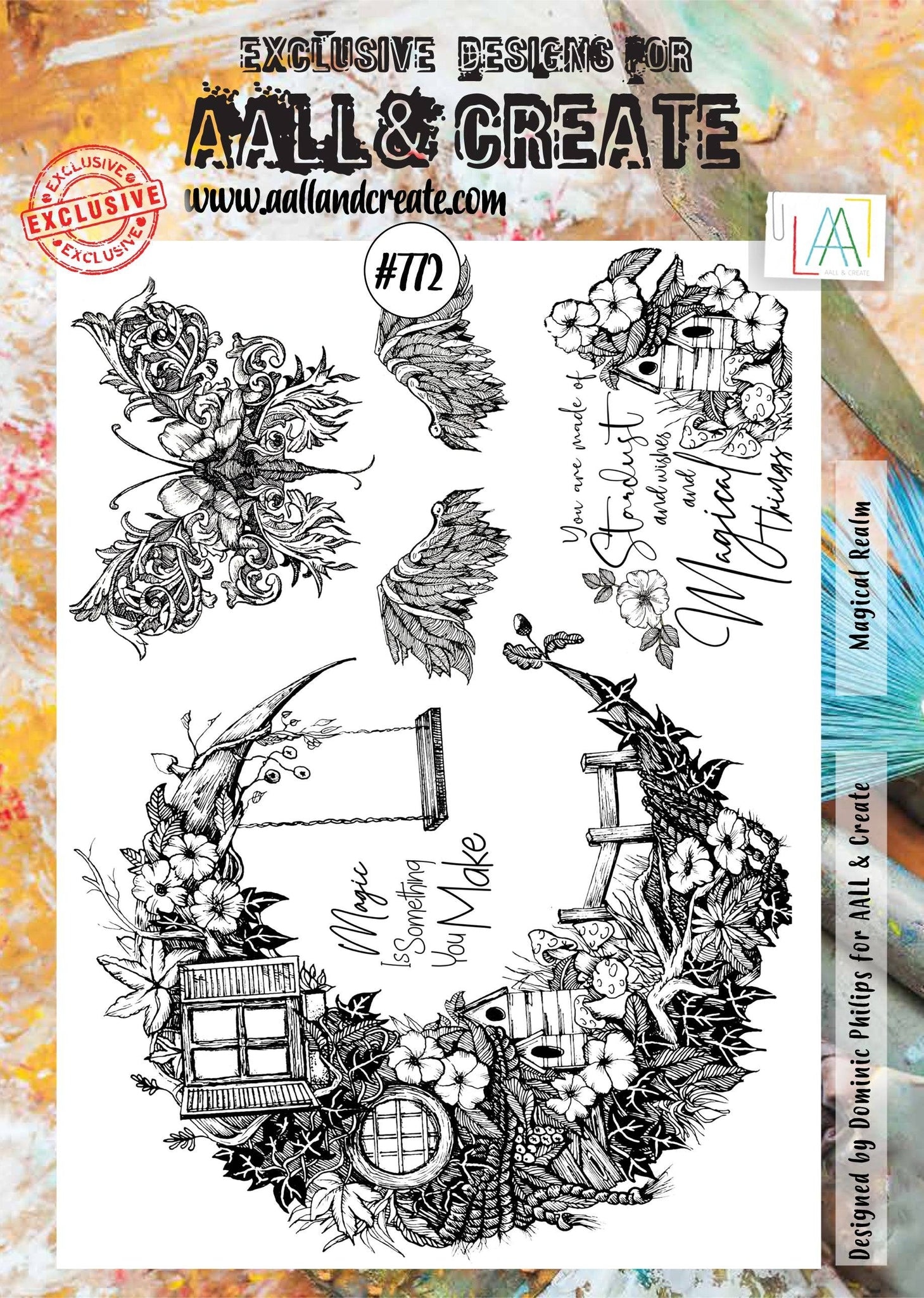 #0772 Magical Realm A4 Clear Stamp Set