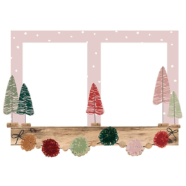 Boho Christmas Chipboard Frames