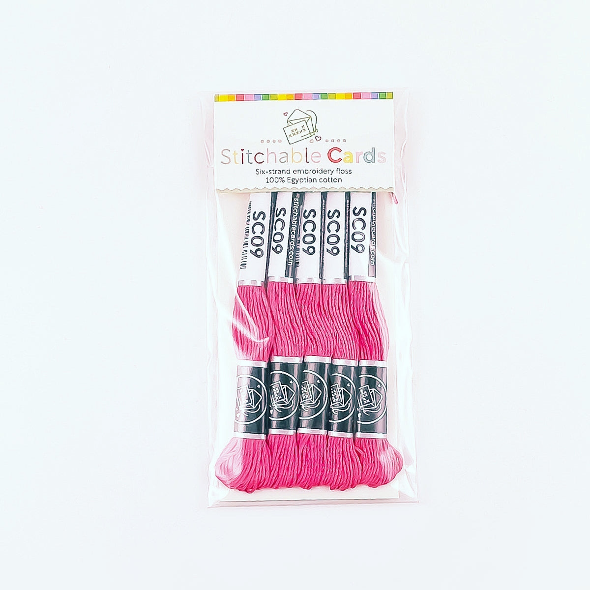 SC09 Embroidery Floss - Dark Rose Pink 5/pk
