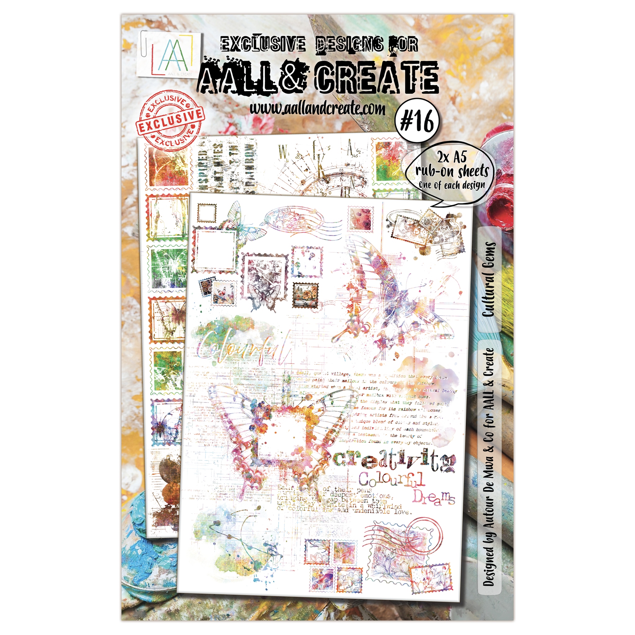 #16 Cultural Gems A5 Rub-Ons