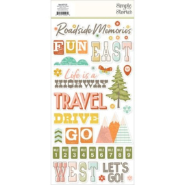 Open Road Foam Stickers