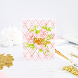 Floral Trio Hot Foil Plate