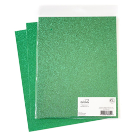 Essentials Glitter Cardstock 8.5"X11" Jade