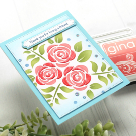 Shimmering Roses Stencil