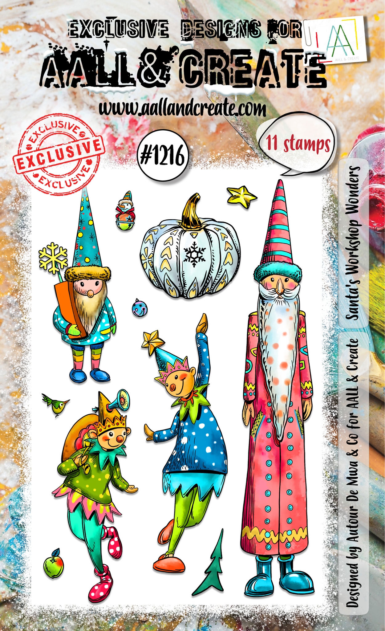 #1216 Santa's Workshop Wonders A6 Stamp Set