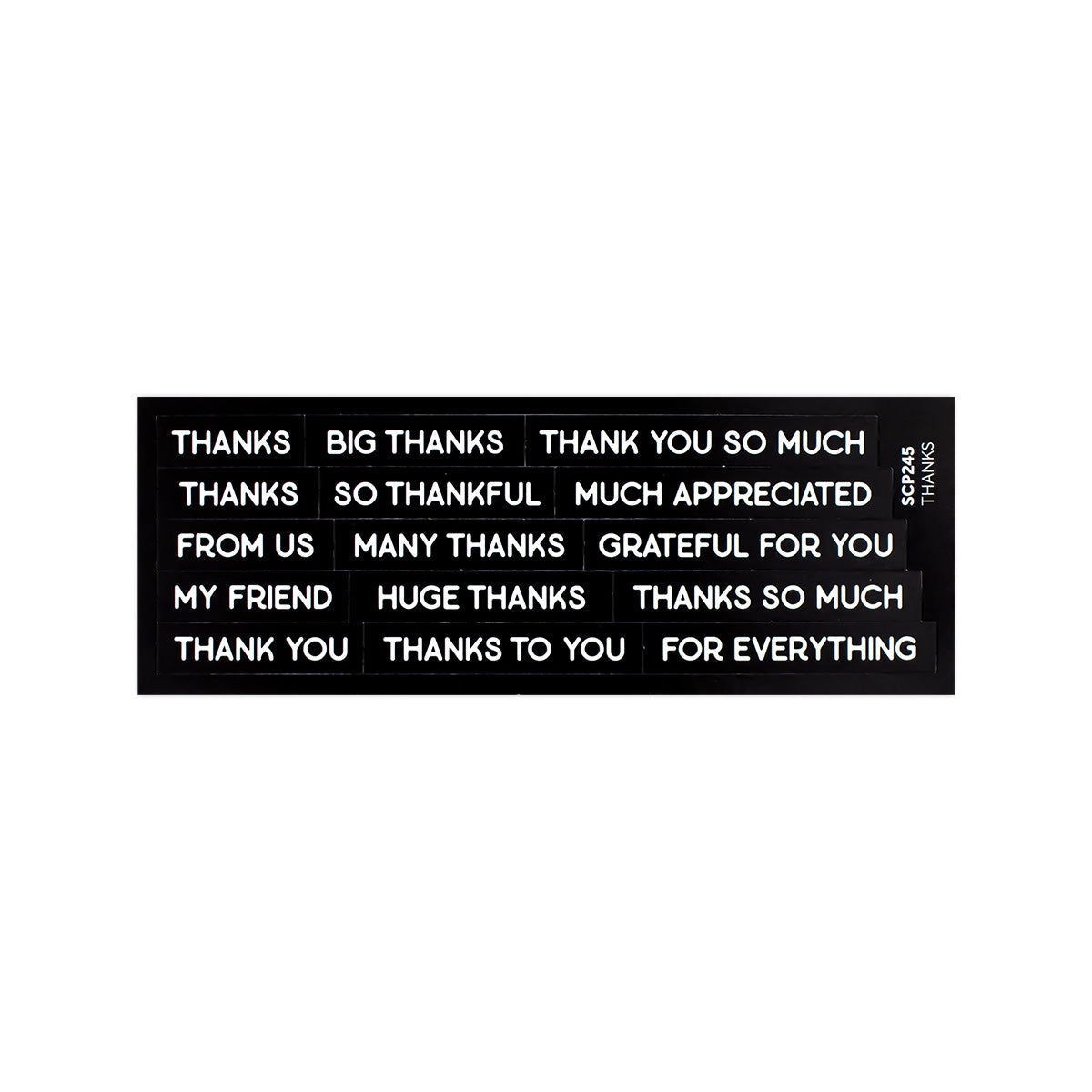 Subsentiments Thanks Diecut