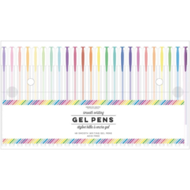 Rainbow Striped Gel Pen Pouch
