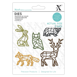 Dies Geometric Woodland Animals