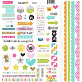 Chloe Doohickey Cardstock Stickers