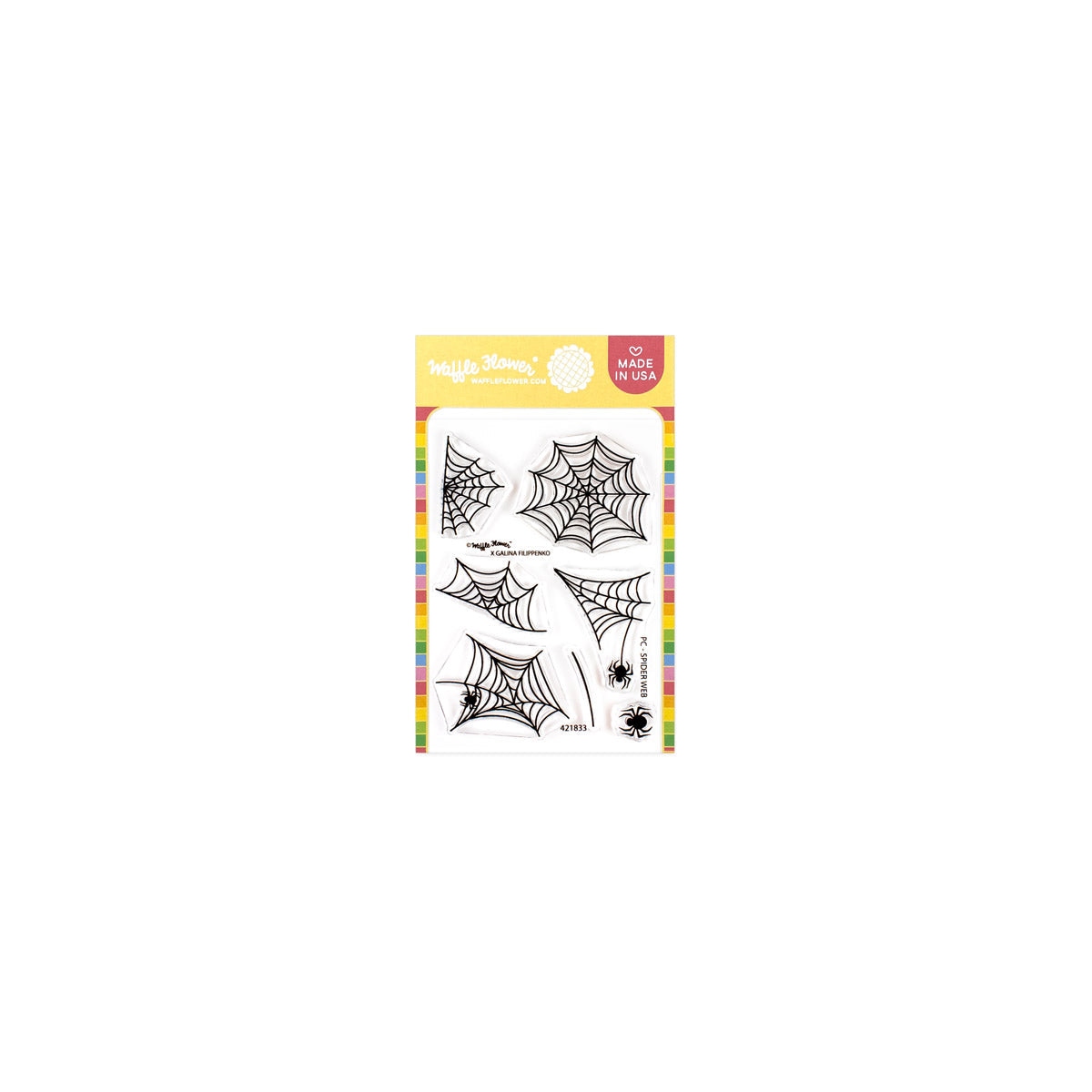 Postage Collage Spider Web Stamp Set