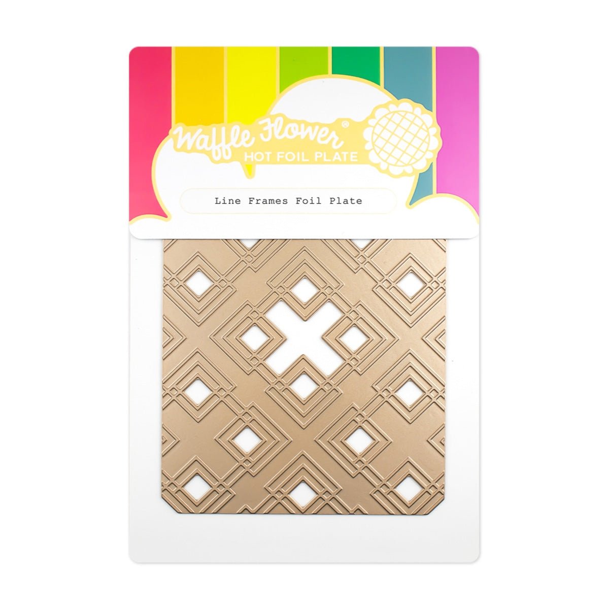 Line Frames Foil Plate