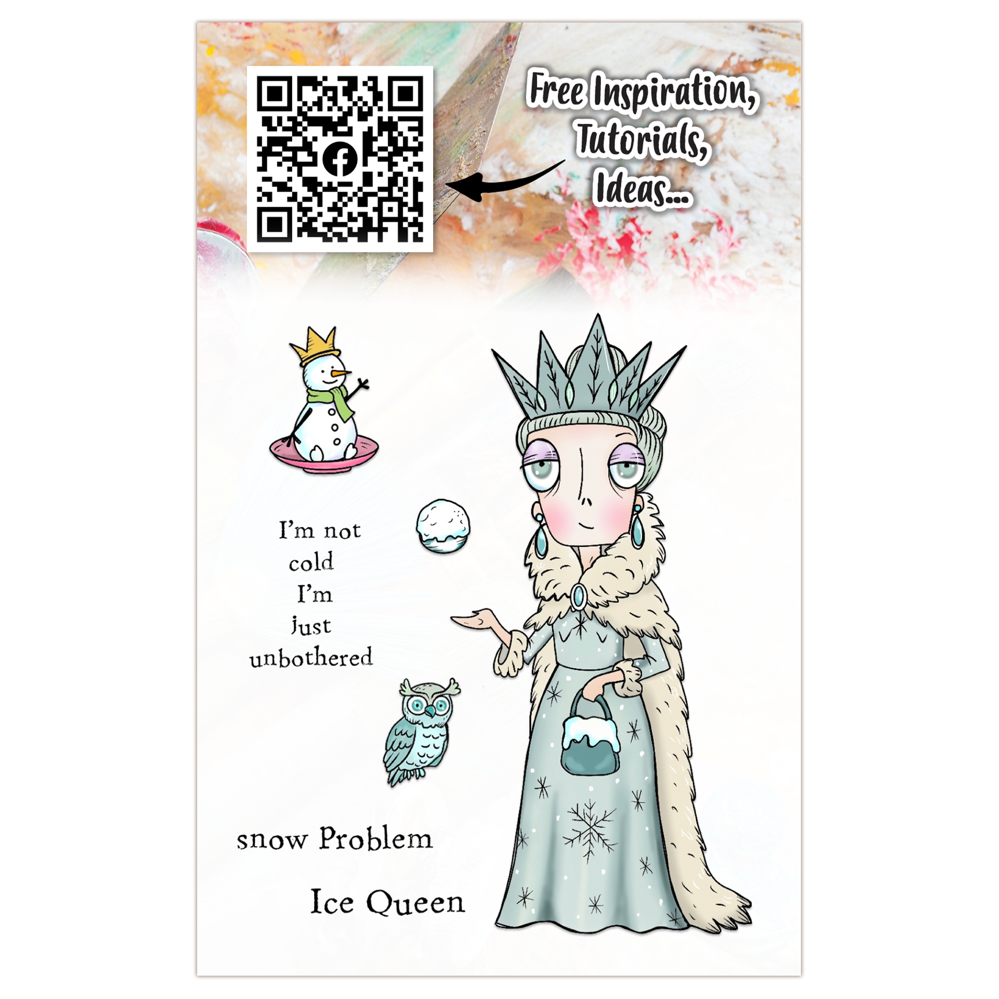 #1308 Ice Queen Dee A7 Stamp Set