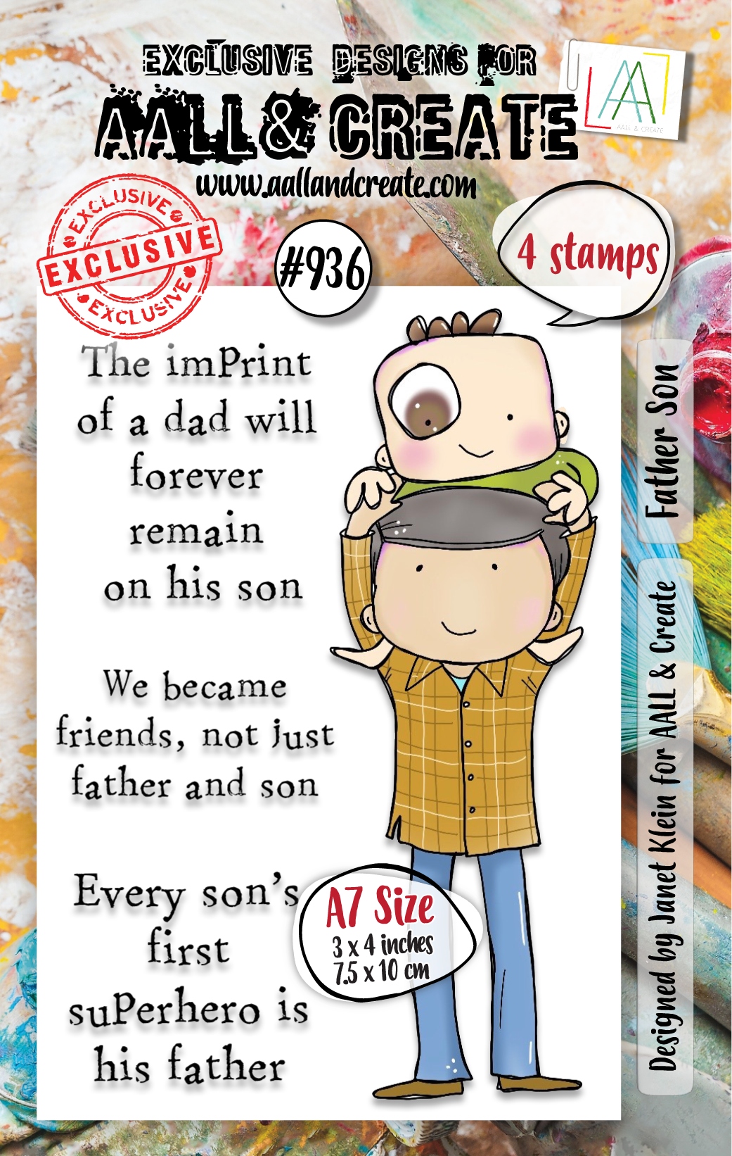 #0936 Father Son A7 Stamp Set