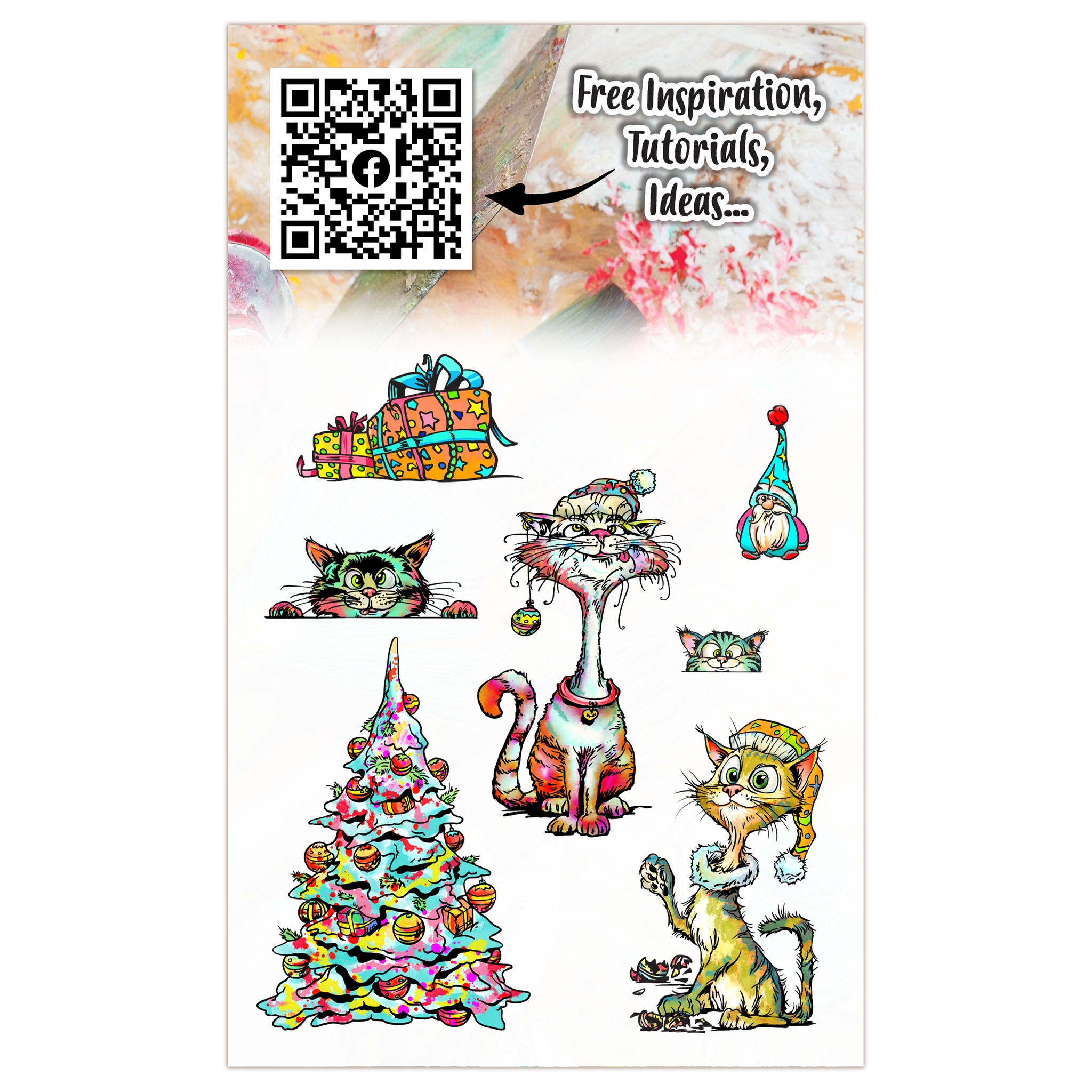 #1321 Catmas Capers A6 Stamp Set