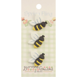 Spring Fling Buttons Bees