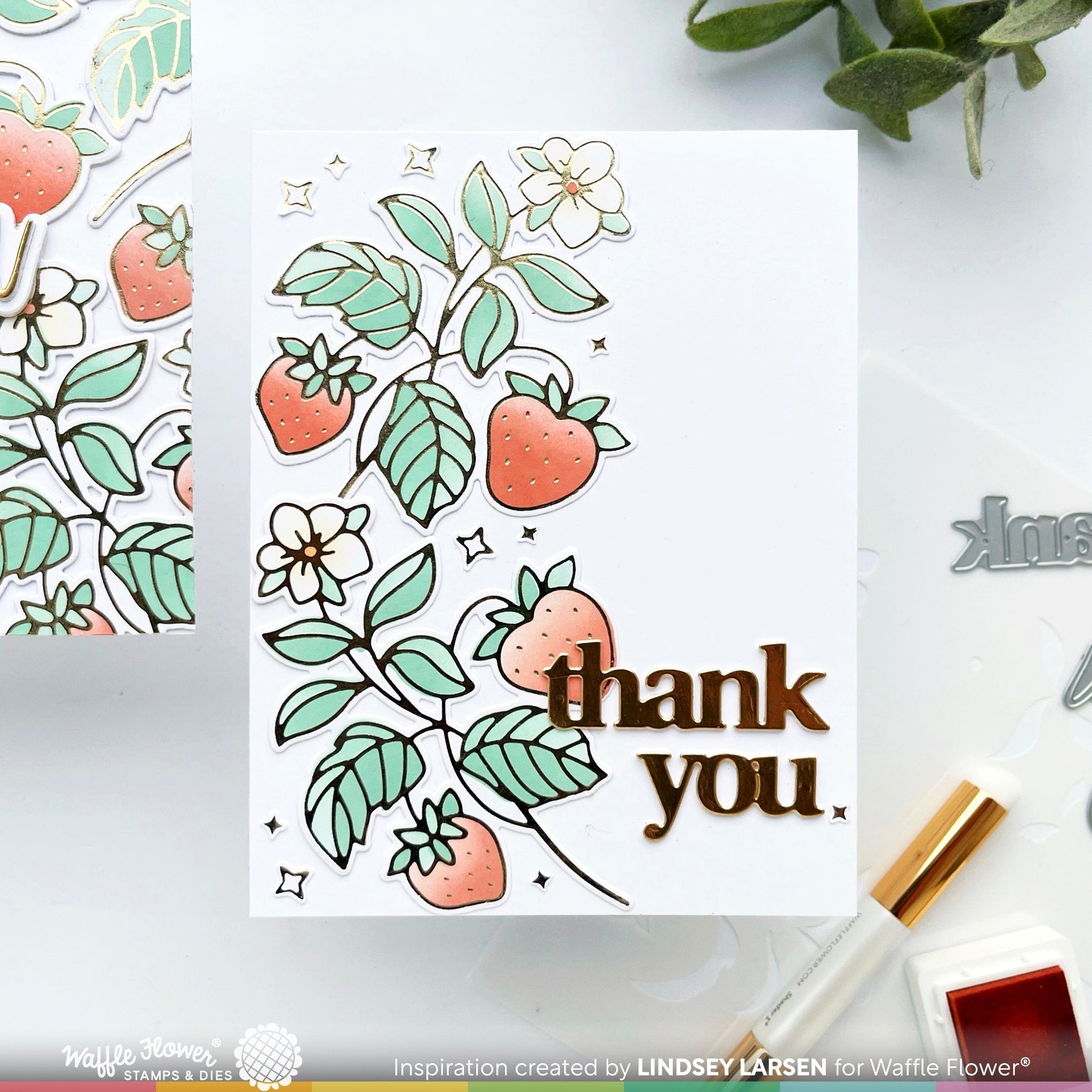 Sweet Strawberry Coloring Stencil