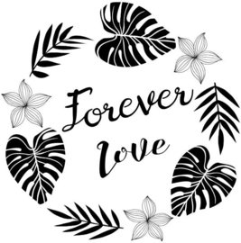 Wooden Stamp Forever Love