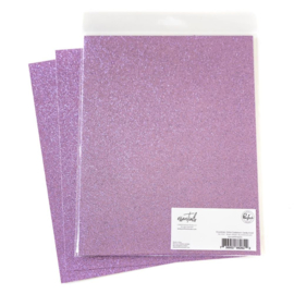 Essentials Glitter Cardstock 8.5"X11" Candy Violet