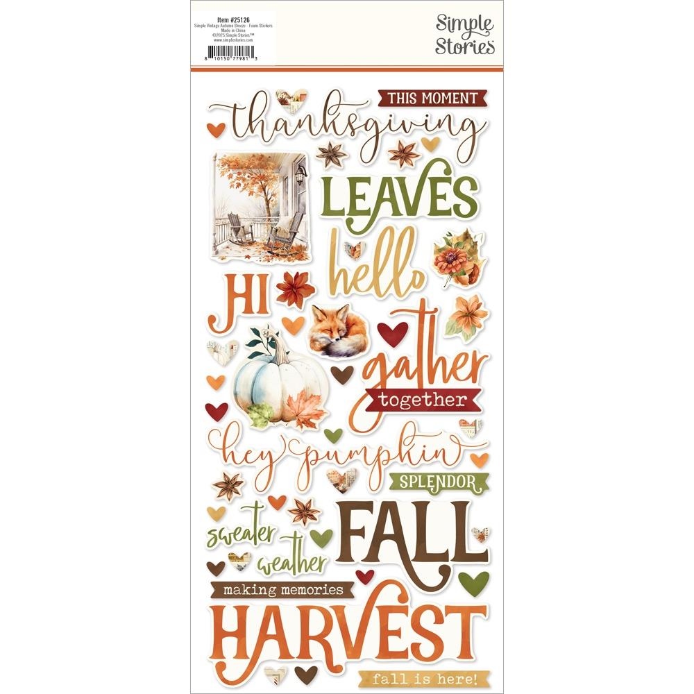Autumn Breeze Foam Stickers