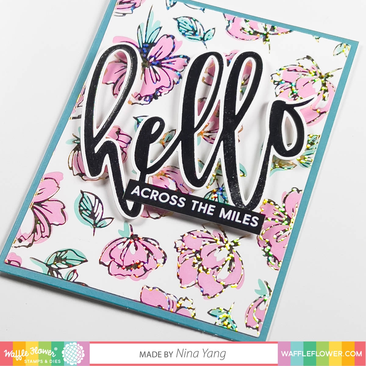 Organic Floral Foil Plate