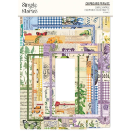 Simple Vintage Essentials Color Palette Chipboard Frames