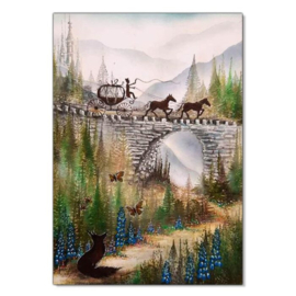 LAV146 Horse and Carriage Stamp