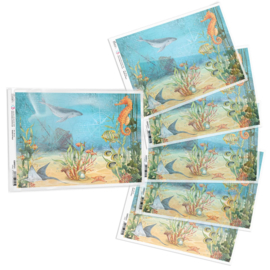 Underwater Love The Shipwreck Rice Paper A4